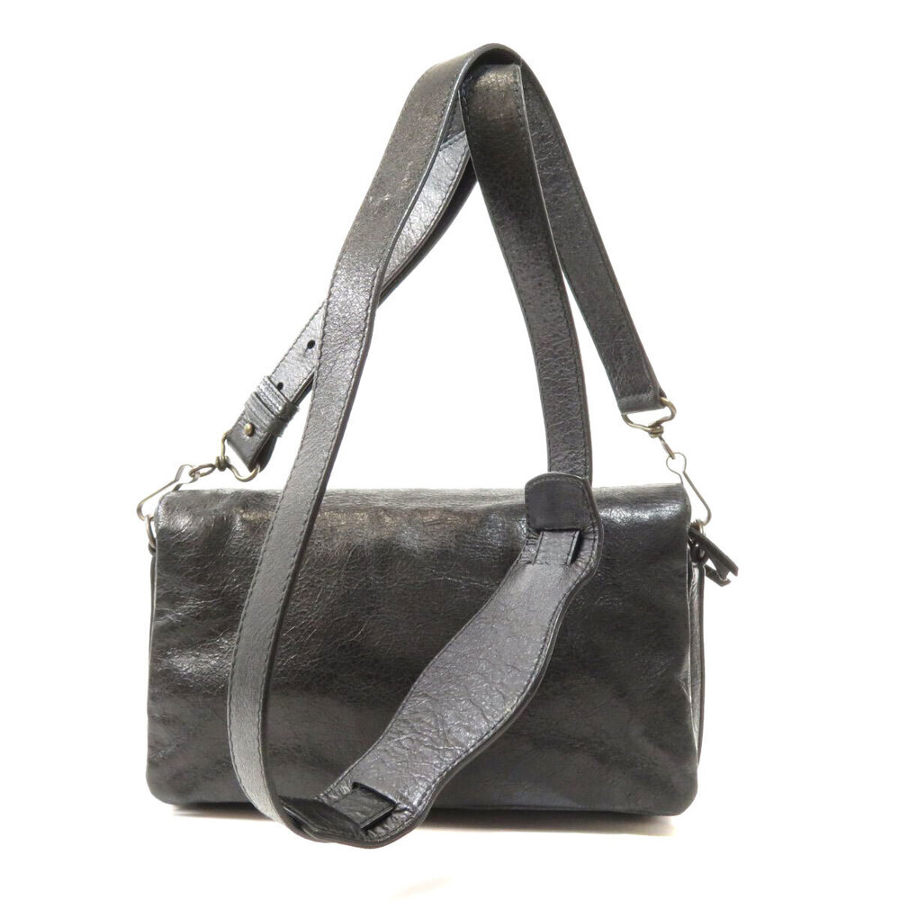 Balenciaga The Bag 1000 Lambskin Toolkit Shoulder 327101 Black